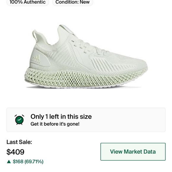Adidas 4D parley alphaedge White aero green - Picture 1 of 1